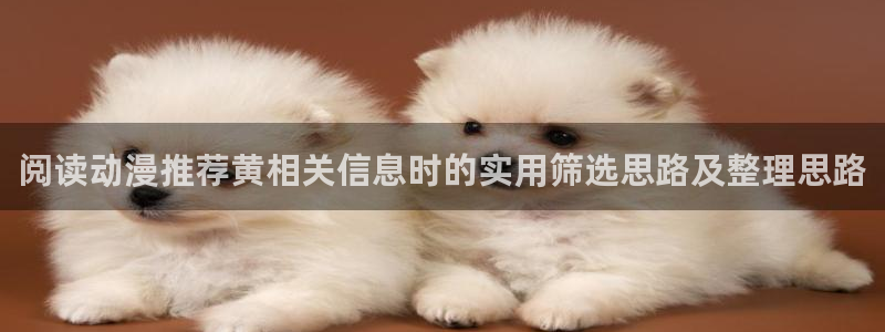 虫虫漫画完结作品推荐:阅读动漫推荐黄相关信息时的实用筛选思路及整理思路配图
